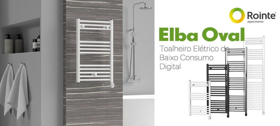 Toalheiro Eléctrico Digital Elba Oval da Rointe