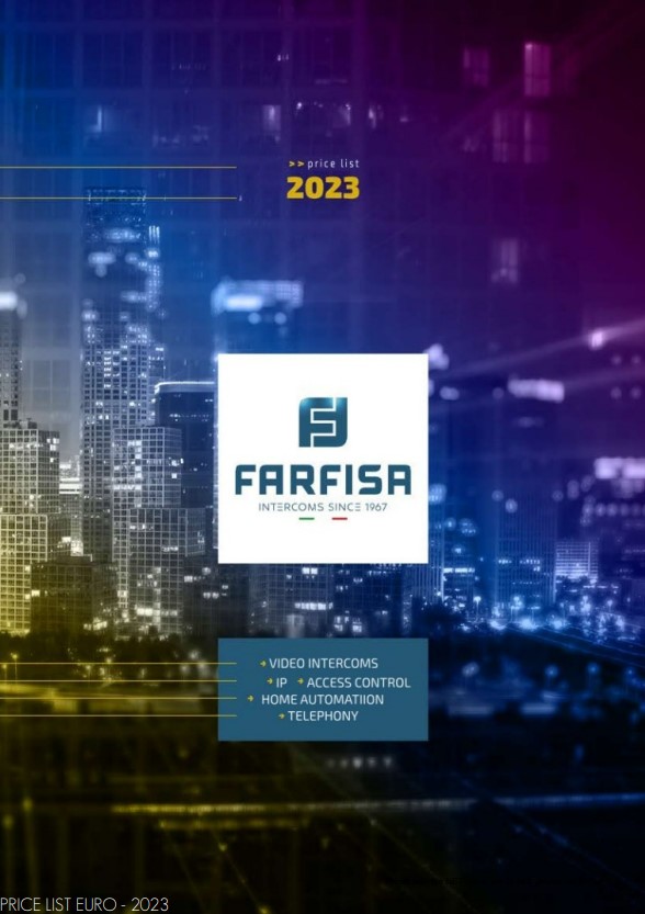 Tabela de Preços FARFISA 